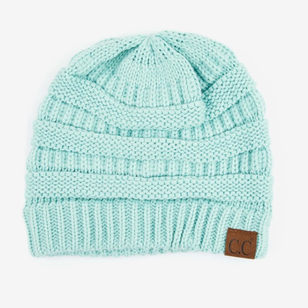 C.C Mint Knit Beanie